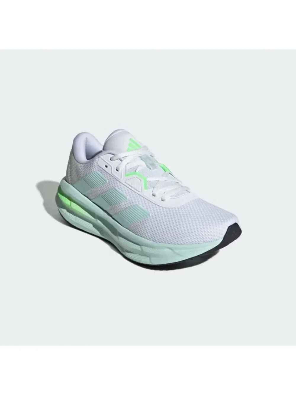 adidas Galaxy 7 Womens Running Sneakers Cloud White/Halo Mint Lime Burst 8.5 NIB